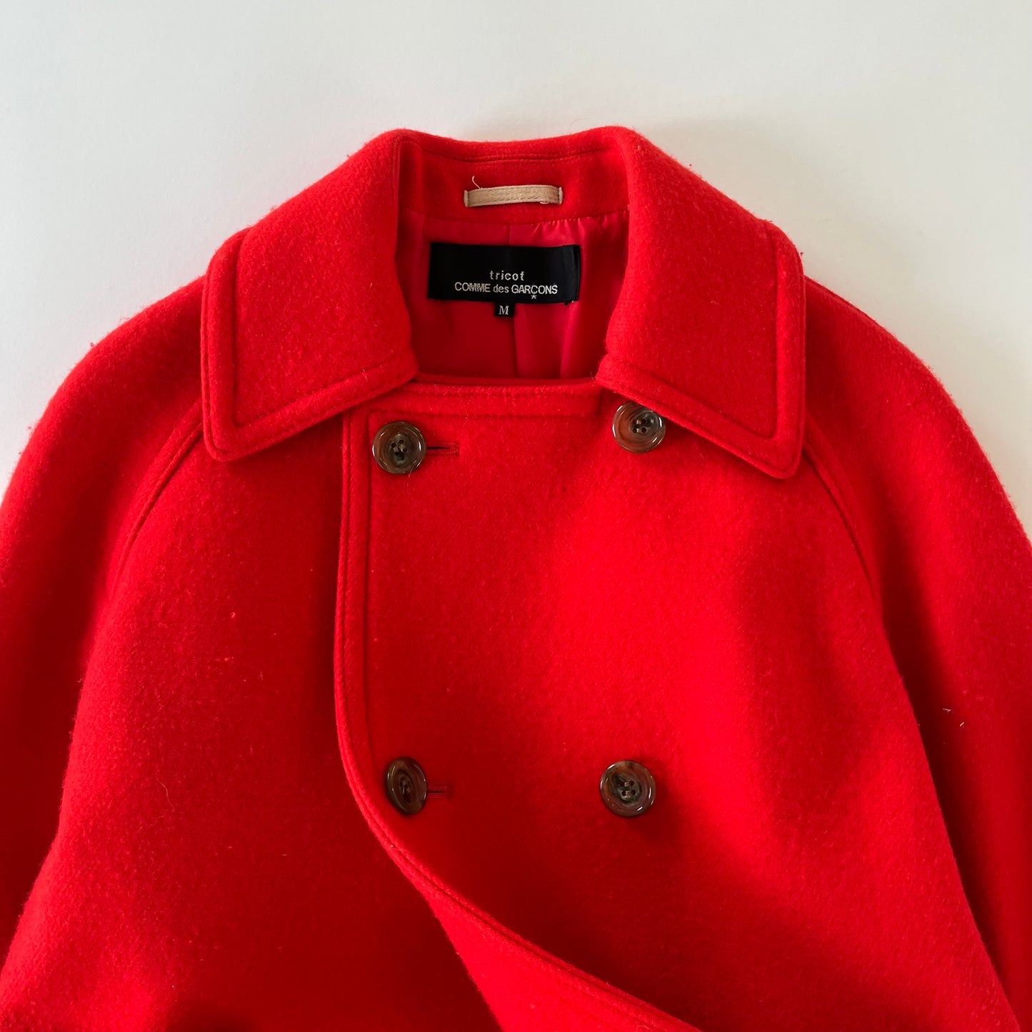 Comme Des Garçons Tricot Double Breasted Peacoat